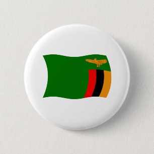 Sambia-Flagge-Button Button