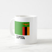 Sambia-Flagge Kaffeetasse (Vorderseite Links)