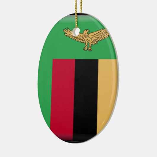 Sambia-Flagge Keramikornament (Links)