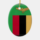 Sambia-Flagge Keramikornament (Vorne)