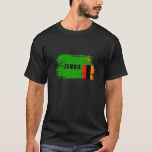 Sambia-Flagge Nationalflagge Ostafrika Reise T-Shirt