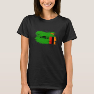 Sambia-Flagge Nationalflagge Ostafrika Reise T-Shirt