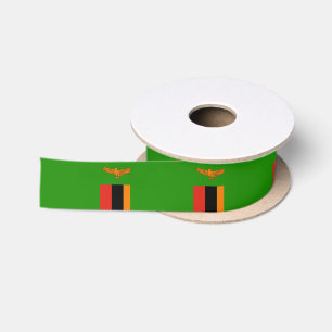 Sambia-Flagge Satinband