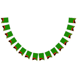 Sambia-Flagge Wimpelkette