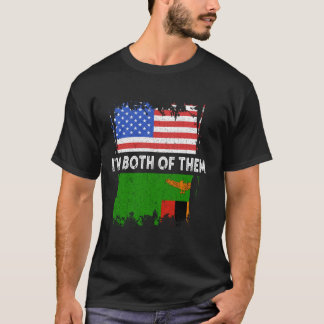 Sambia Ich Bin Beide Von Ihnen Vintage USA Amerika T-Shirt
