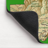 Sambia-Karte Mousepad (Ecke)