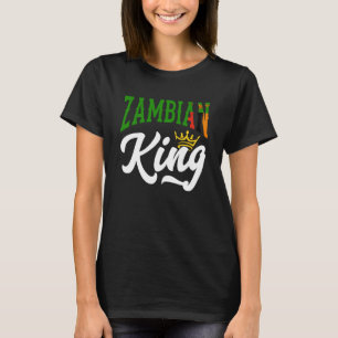 Sambia King Sambia sambische Flagge T-Shirt