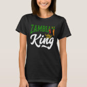 Sambia King Sambia sambische Flagge T-Shirt (Vorderseite)