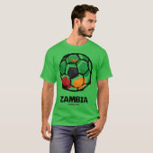 Sambia Landesflagge T-Shirt (Vorne ganz)