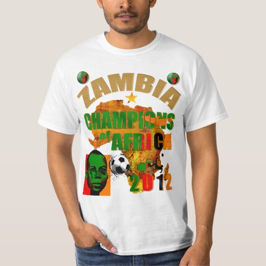 Sambia-Meister von Afrika-Cup-Siegern 2012 T-Shirt (Vorderseite)