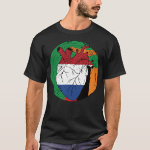 Sambia Sambia Koningsdag Niederländisch - Herz T-Shirt