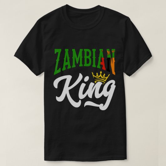 Sambia, Sambia, Sambia, sambischer T - Shirt mit F (Design vorne)