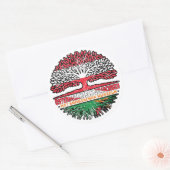 Sambia Sambisch Österreichisch Baum Runder Aufkleber (Umschlag)