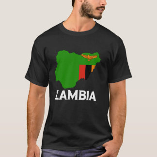 Sambia Sambischer Stolz Sambische Wurzeln Karte Sa T-Shirt