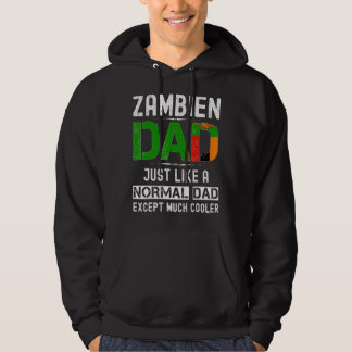 Sambia Vater Vathers Day Sambia Flag Männer Geburt Hoodie