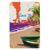 Sambia Vintage Reiseplakat Magnet (Vertikal)