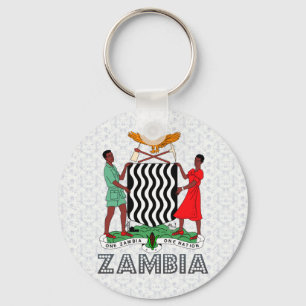 Sambia-Wappen Schlüsselanhänger
