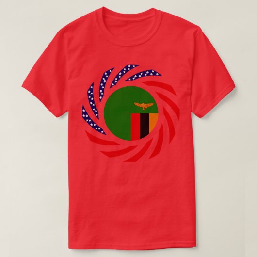 Sambische Flag-Serie T-Shirt (Design vorne)