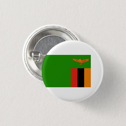 sambische Flagge, Flagge Sambias Button (Vorne & Hinten)