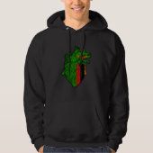 Sambische Flagge Sambischer Pride Sambia Herz Samb Hoodie (Vorderseite)