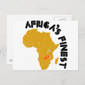 sambische Flaggengestaltung Postkarte (Vorne/Hinten)