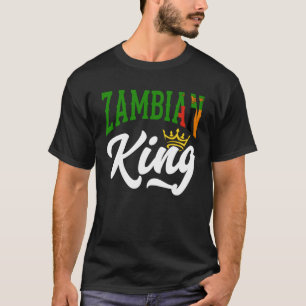 Sambische Königsflagge Sambia-Sambia T-Shirt