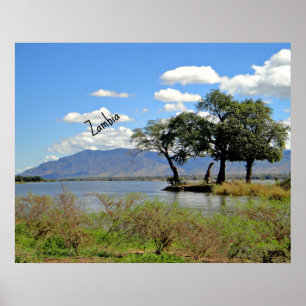 Sambische Landschaft Poster