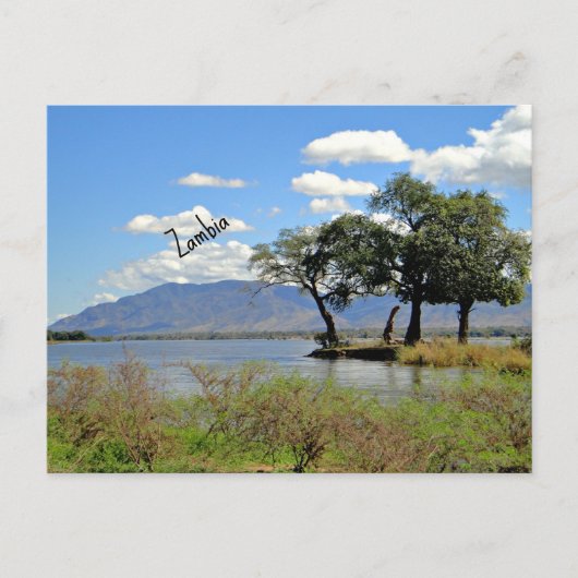 Sambische Landschaft Postkarte (Vorderseite)