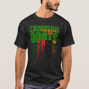 Sambische Wurzeln Sambia Heritage-Flagge T-Shirt