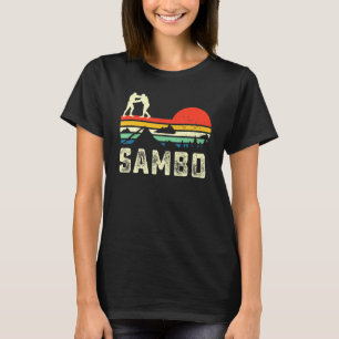 Sambo judo Wrestling Kampfkunst künstlerische RETR T-Shirt