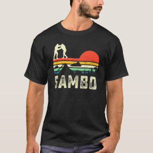 Sambo judo Wrestling Kampfkunst künstlerische RETR T-Shirt