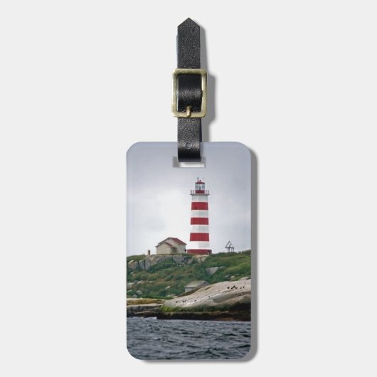 Sambro Island Lighthouse Gepäckanhänger (Vorderseite vertikal)