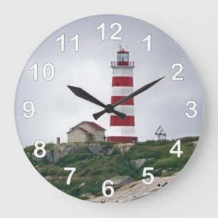 Sambro Island Lighthouse Große Wanduhr