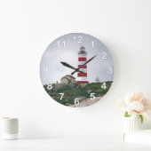 Sambro Island Lighthouse Große Wanduhr (Zuhause)
