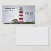 Sambro Island Lighthouse Visitenkarte (Vorne/Hinten)