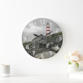 Sambro Lighthouse, Sambro Island, Nova Scotia Große Wanduhr (Zuhause)