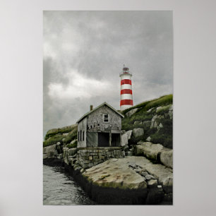 Sambro Lighthouse, Sambro Island, Nova Scotia Poster