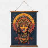 Samburu Chic Wandteppich Mit Holzrahmen (Vorderseite)