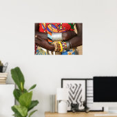 Samburu Jewellery in Kenya, Africa Poster (Heimbüro)
