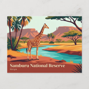 Samburu-Naturreservat Kenia Postkarte