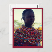 Samburu Stammfrau Postkarte (Vorne/Hinten)
