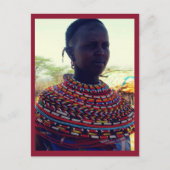 Samburu Stammfrau Postkarte (Vorderseite)