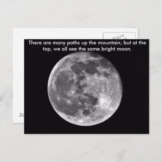 Same Bright Moon Postkarte (Vorne/Hinten)