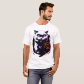 Same Cat Boss Funny Halloween Cat T - Shirt (Vorne ganz)