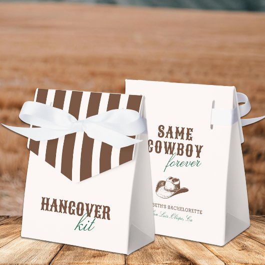 Same Cowboy Forever Bachelorette Hangover Kit Geschenkschachtel