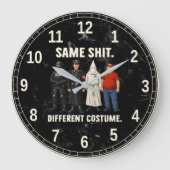 Same Different Costume Große Wanduhr (Vorderseite)