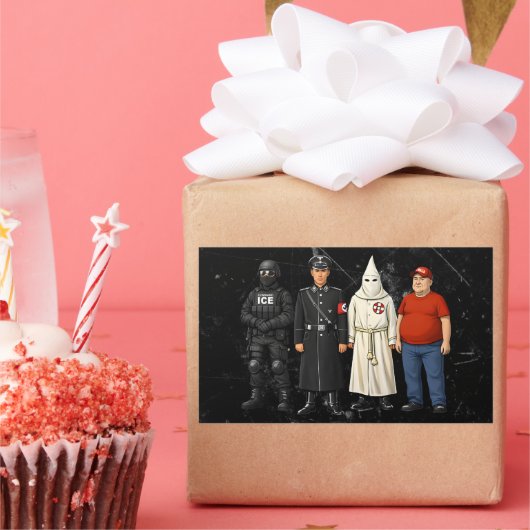 Same Different Costume Rechteckiger Aufkleber (Party)