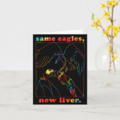 Same Eagles New Liver Funny Apparel  Karte (Gelbe Blume)