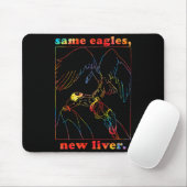 Same Eagles New Liver Funny Apparel Mousepad (Mit Mouse)