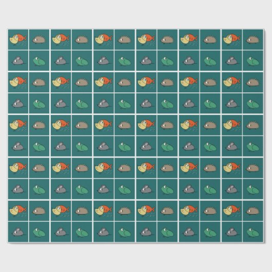 Same eyes, different shapes geschenkpapier (Flach)